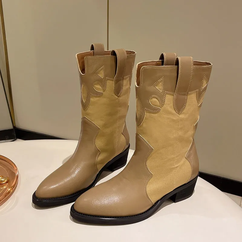Autumn Women Western Cowboy Boots 2022 New Western Cowboy Boots