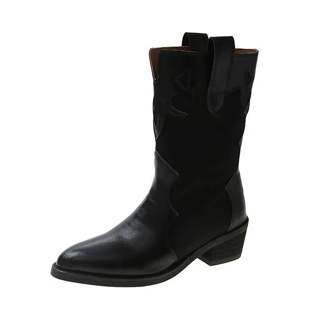 Autumn Women Western Cowboy Boots 2022 New Western Cowboy Boots