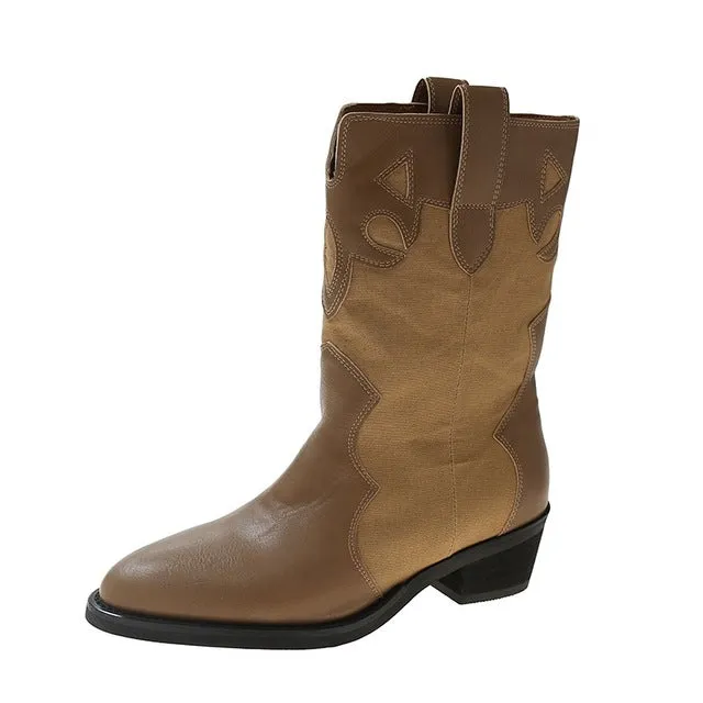 Autumn Women Western Cowboy Boots 2022 New Western Cowboy Boots