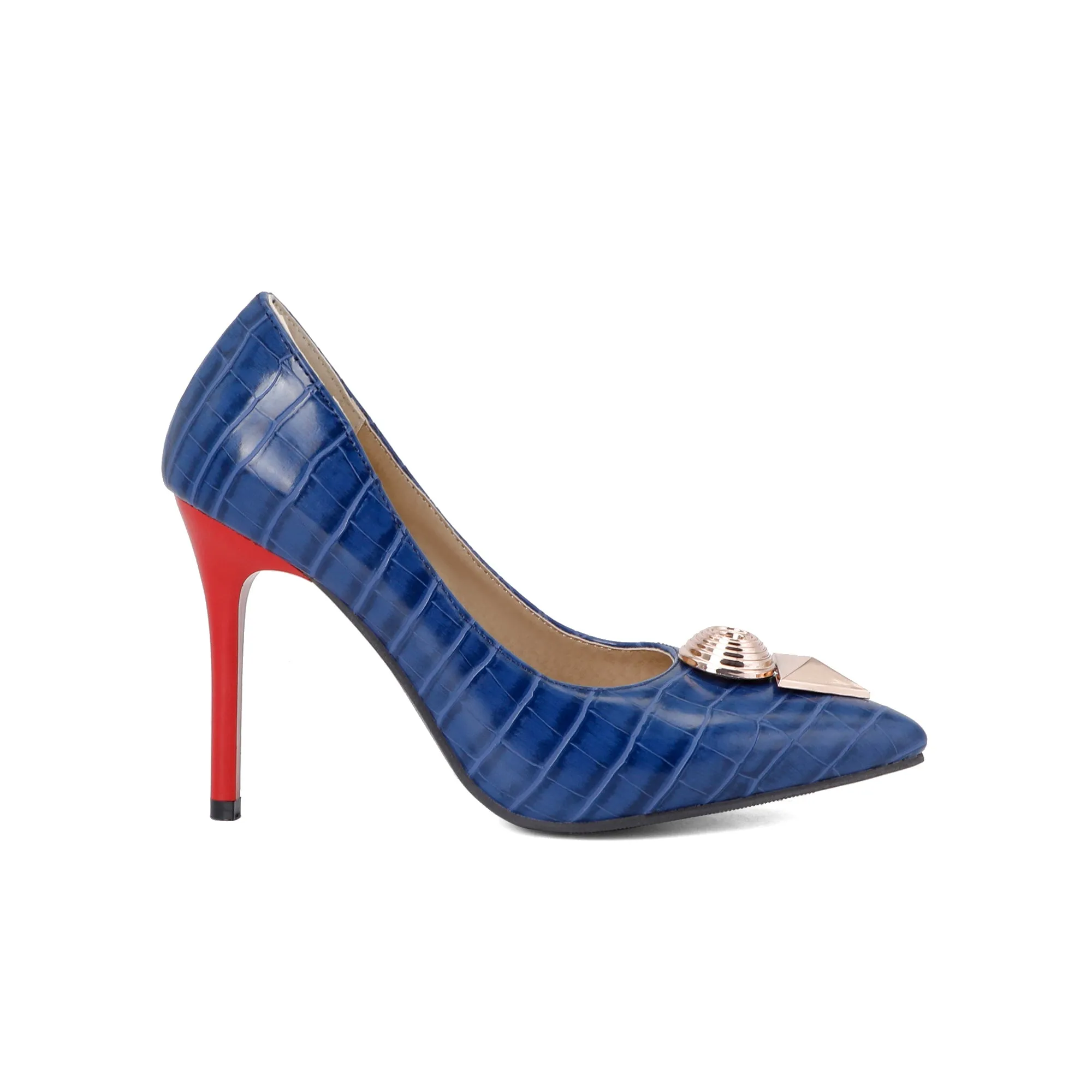 Bigsizeheels Trendy party heels - Blue
