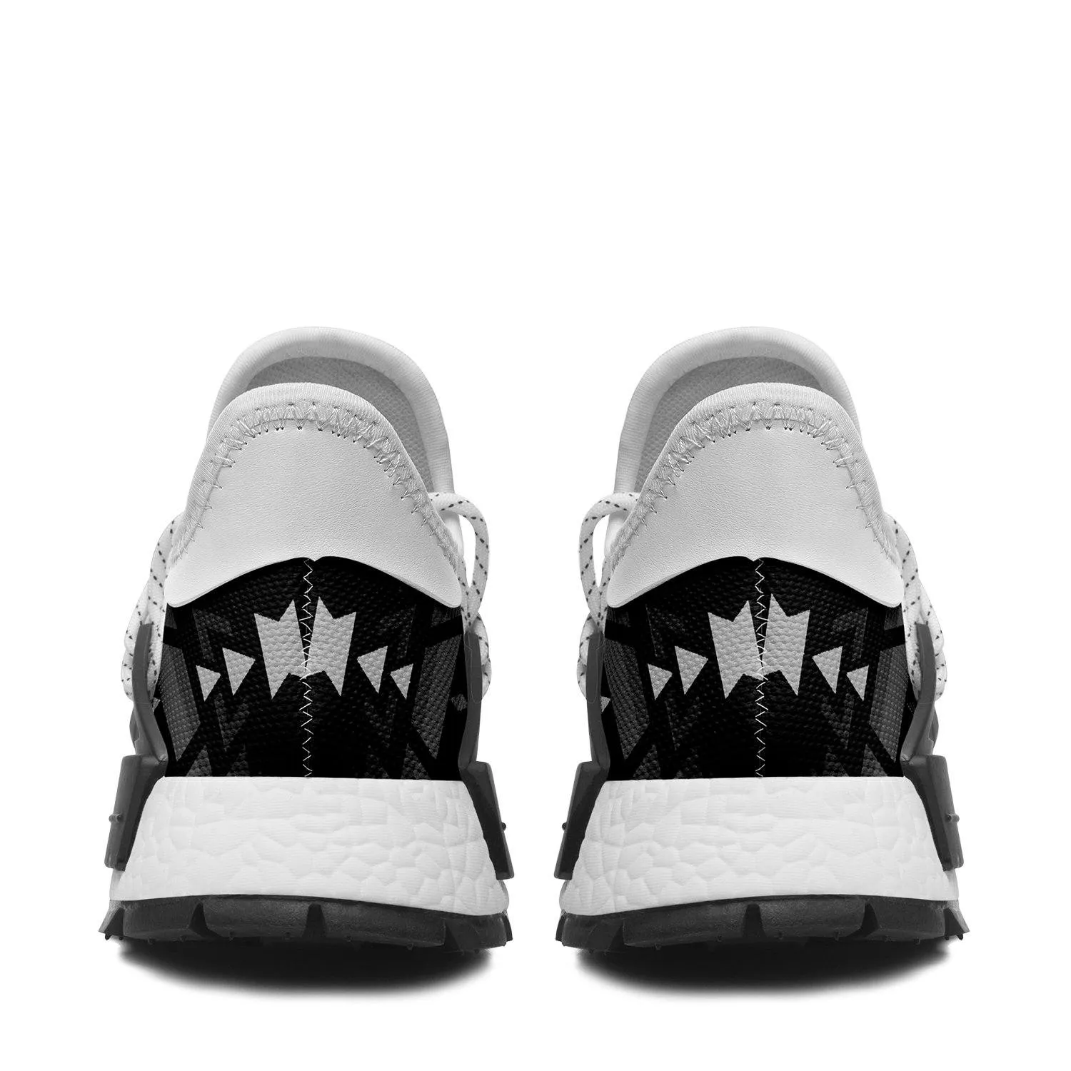 Black Fire Black and White Okaki Sneakers