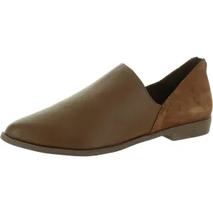 Bueno Womens Beau Leather Suede Flat Shoes