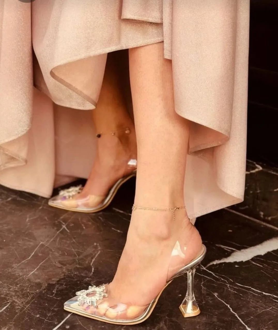 CINDERELLA TRANSPARENT HEELS