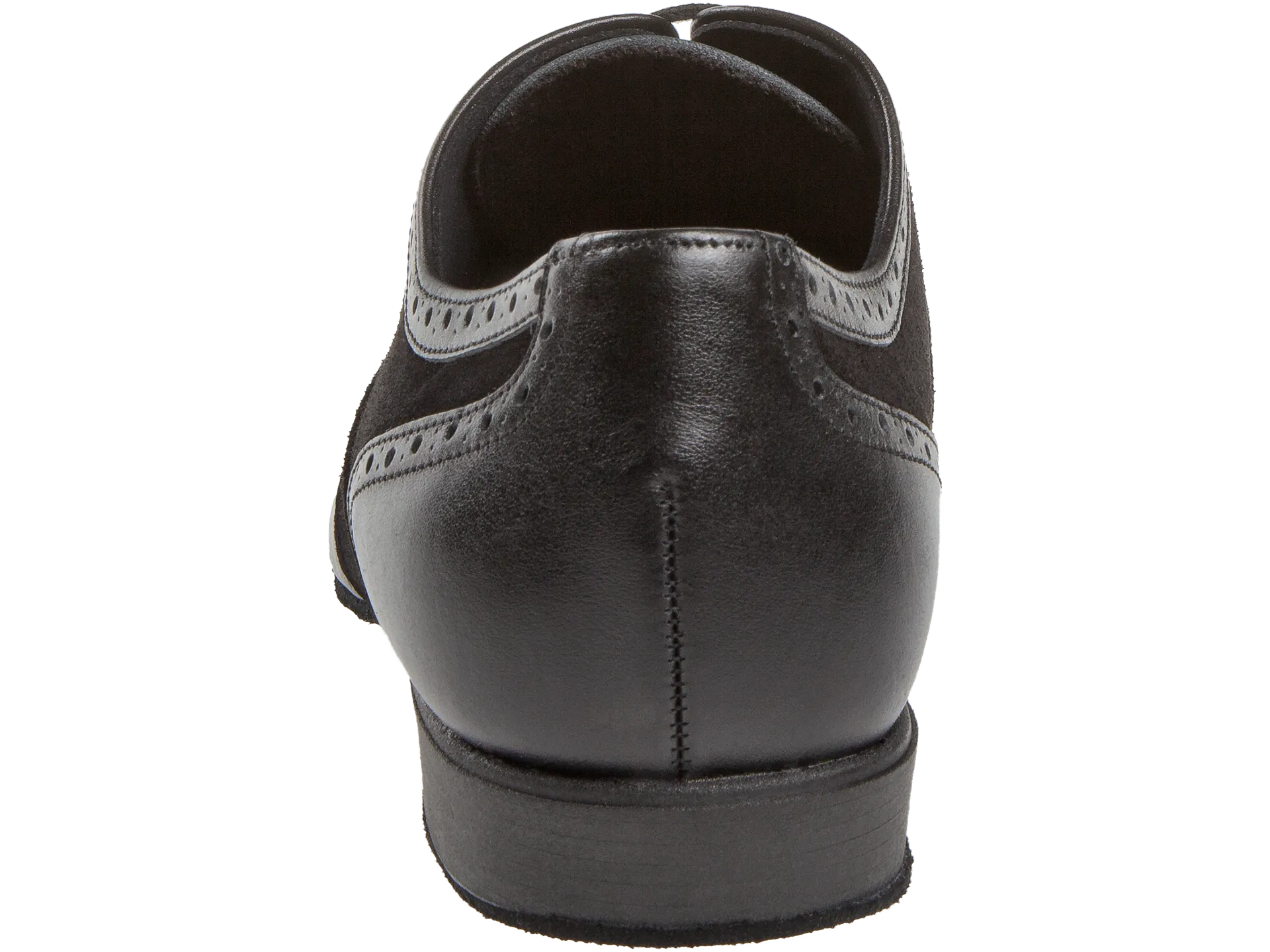 Diamant-Mens: Cagney: New York Black & Midnite: Black Leather & Suede | .75" Standard | MED/WIDE | Suede Sole