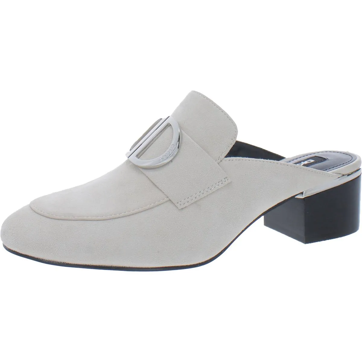 DKNY Womens Suede Embellished Mules