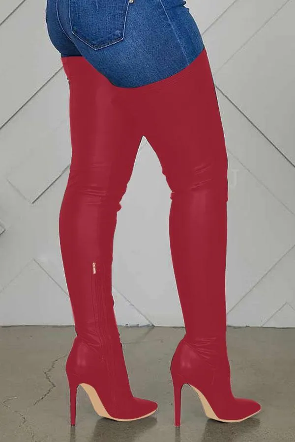 Fashion High Heels Modern Zip Through Boots