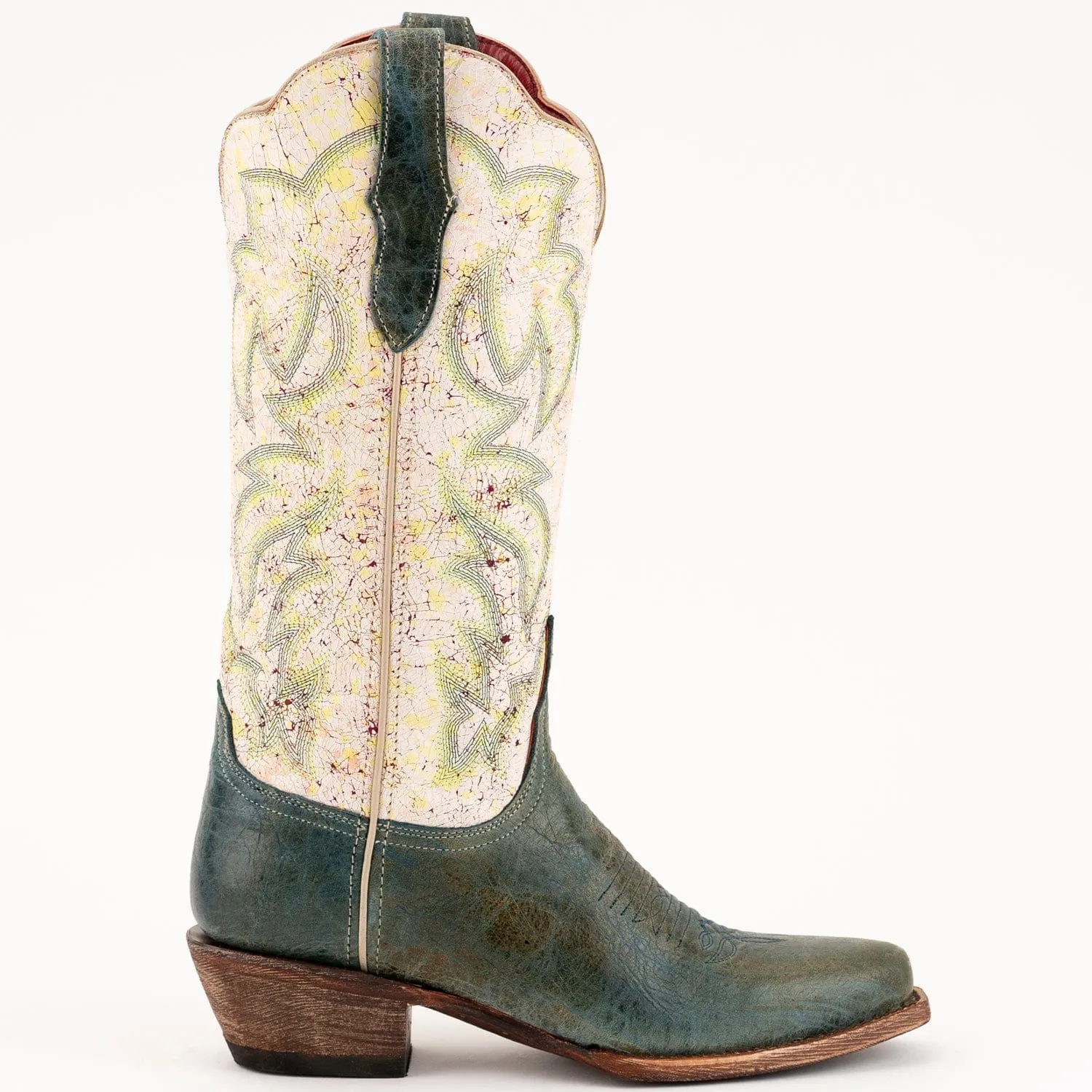 Ferrini Women's Candy Snip Toe Boots Handcrafted - Green 8366143