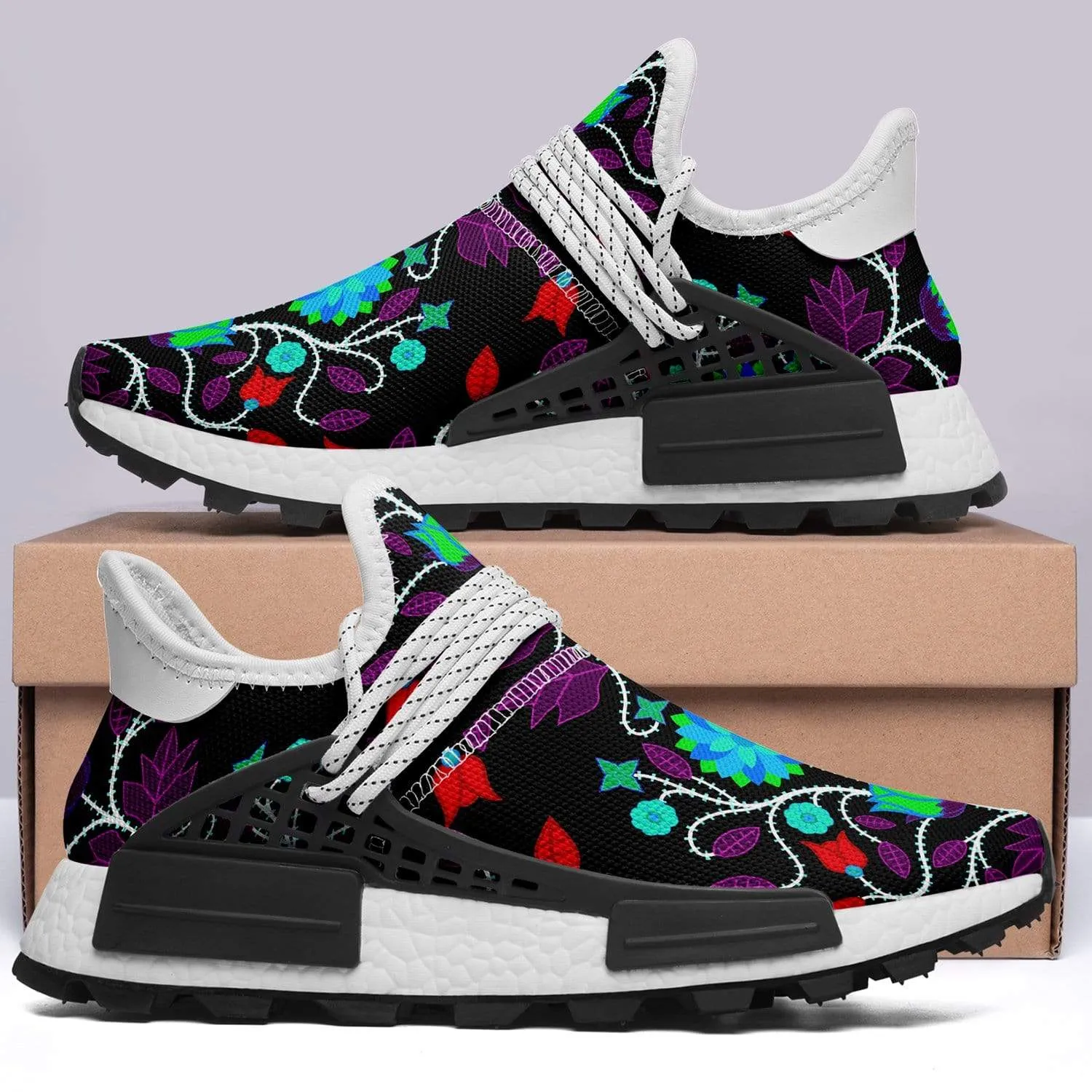 Floral Beadwork Four Clans Winter Okaki Sneakers
