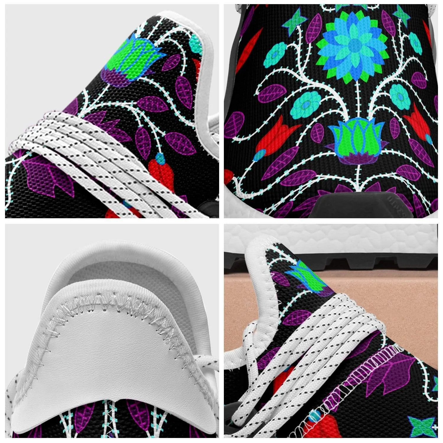 Floral Beadwork Four Clans Winter Okaki Sneakers