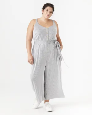 Harper Sleeveless Jumpsuit | Black / White