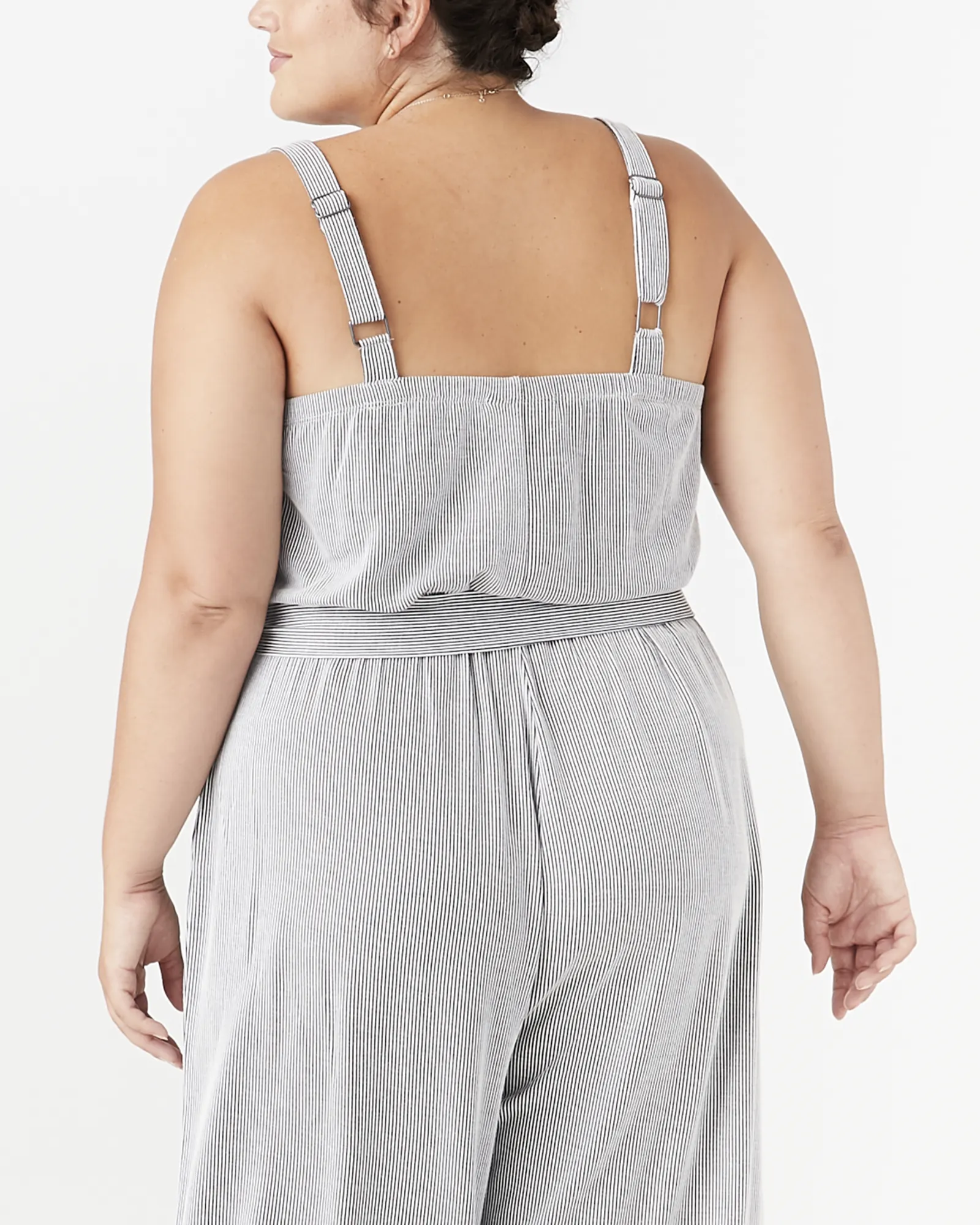 Harper Sleeveless Jumpsuit | Black / White