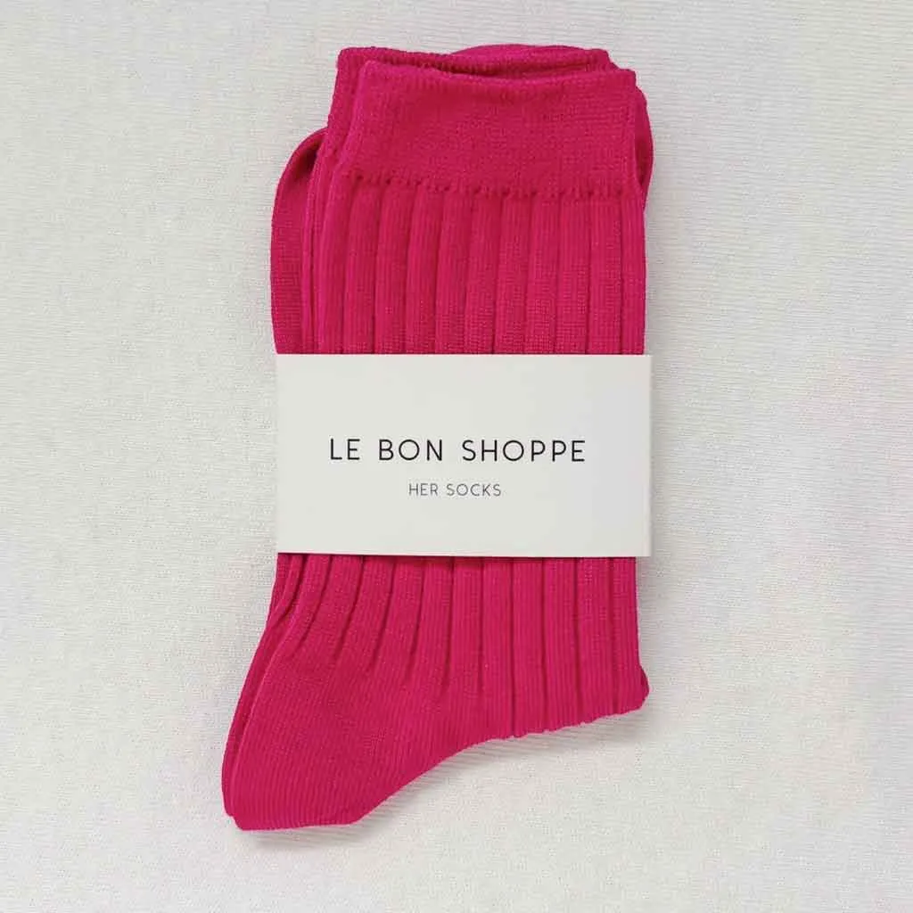 LBS Her Socks - Fuchsia