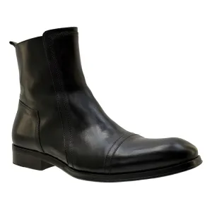 Men's Italian Shoes Jo Ghost 3936 Black Leather Chelsea Boots size 40