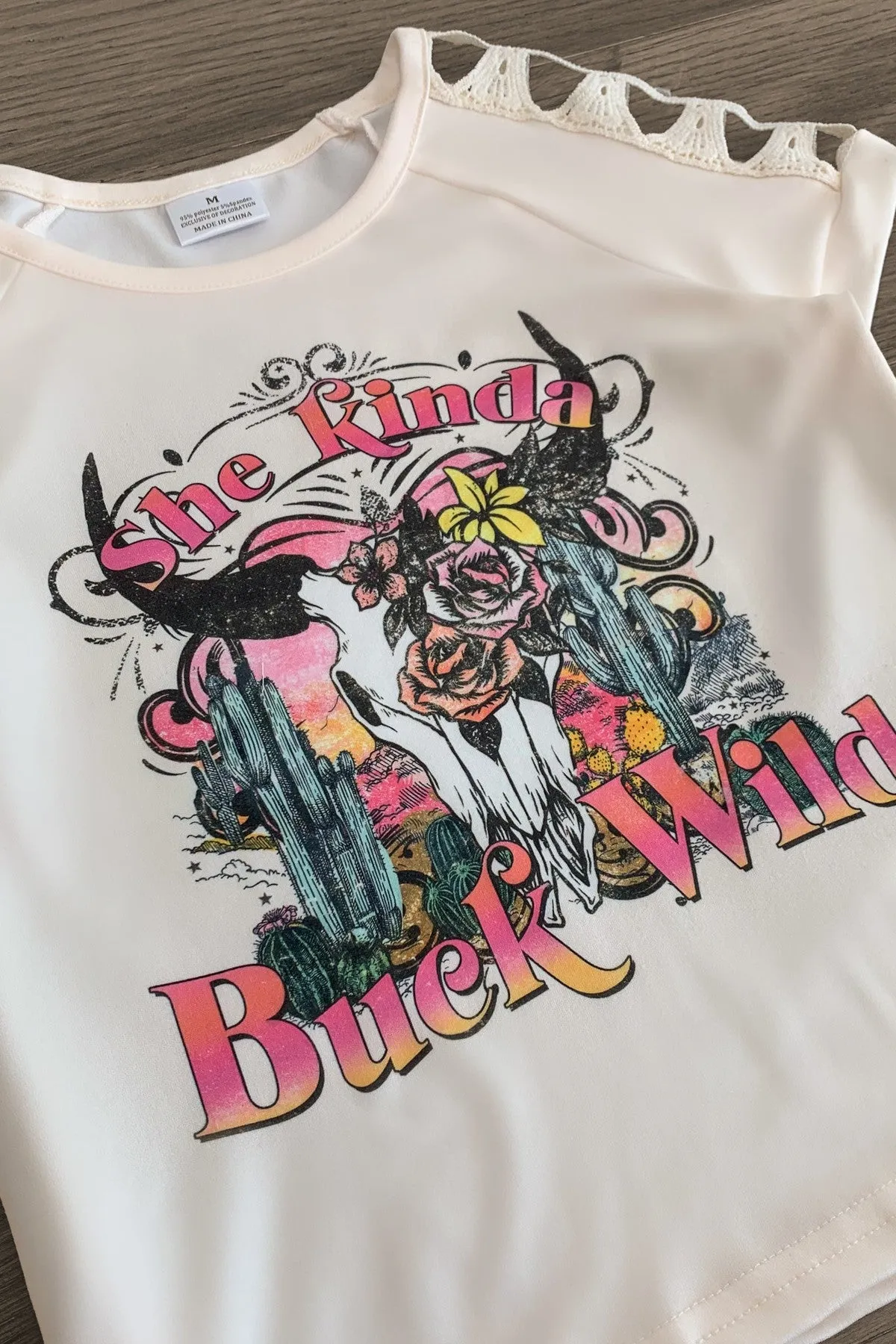 "She Kinda Buck Wild" Denim Short Set