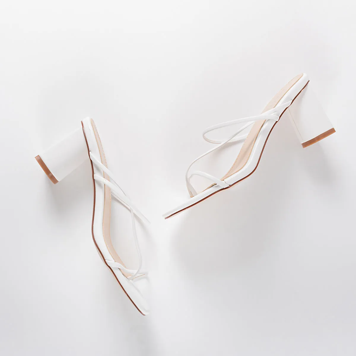 RAID Brioni Heeled Sandal in White