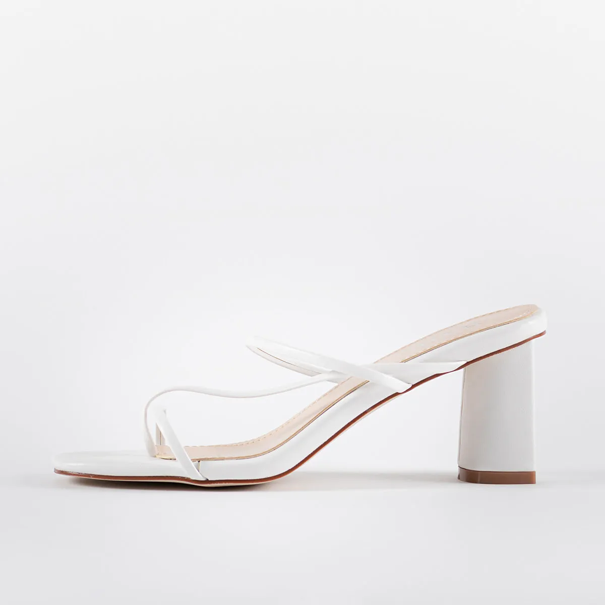 RAID Brioni Heeled Sandal in White