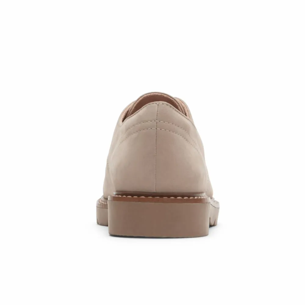 Rockport Women KACEY LACEUP TAUPE LTHR