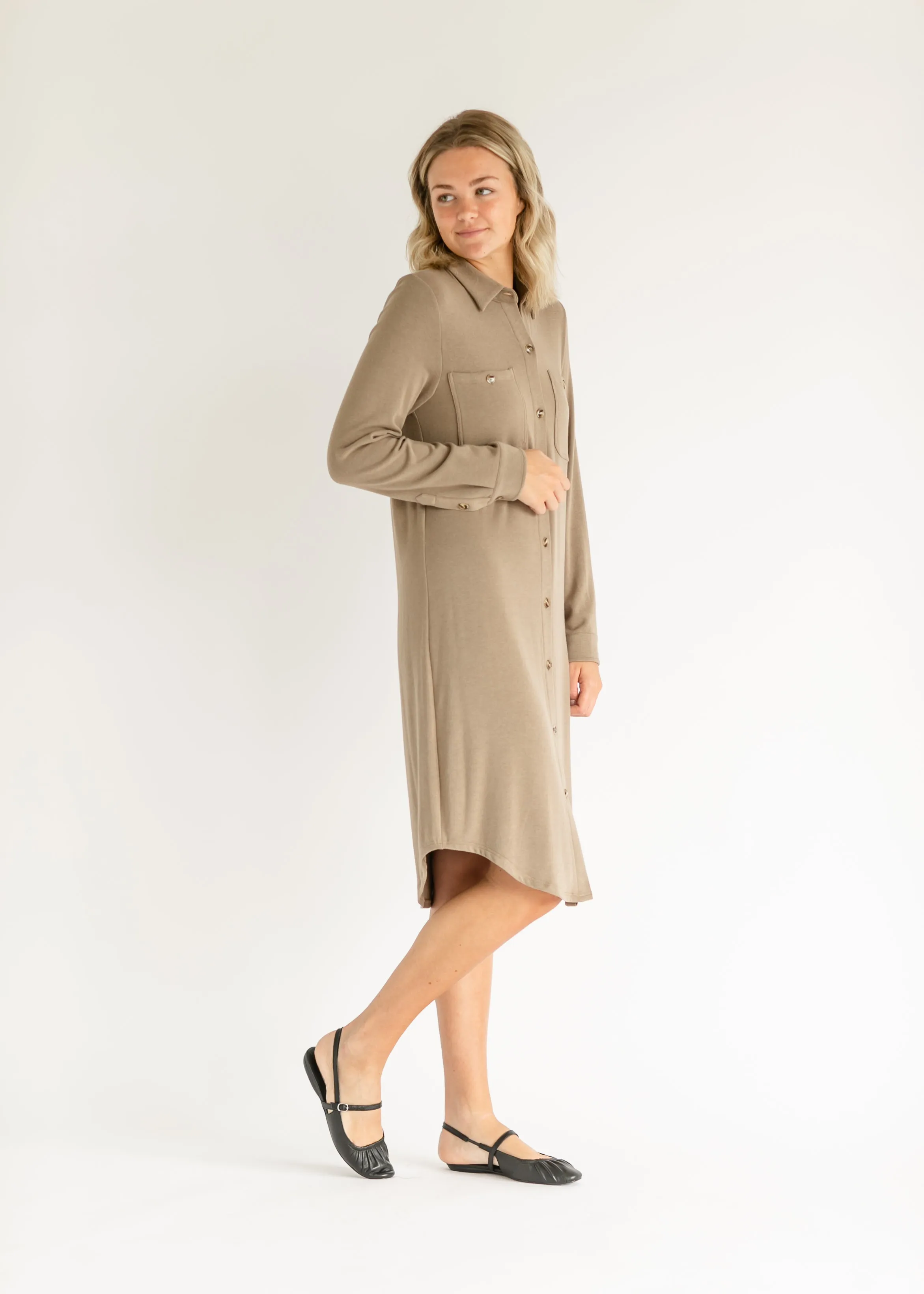 Teagan Ultra Soft Shirt Dress